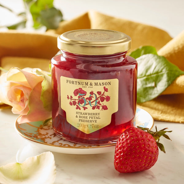 Fortnum & Mason Strawberry & Rose Petal Preserve, 200g