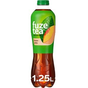 FuzeTea Iced Black Tea Intense Peach Flavor 1.25L