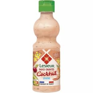 Lesieur Sauce Crudités Cocktail Légère, Squeeze Bottle, 250ml