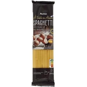Auchan Spaghetti aux Oeufs d'Alsace, 250g