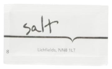 Salt Single-Serve Sachet, Portion Pack, Table salt - 200 Sachets