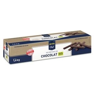 Metro Chef Chocolate Sticks, 44% Cocoa, 100 Bâtons de Chocolat, 1.6kg