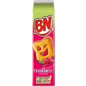 BN Biscuits with Raspberry Filling, French Wheat Biscuit, Framboise Flavour