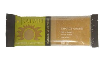 Safari Fruit Roll, Mango Flavour, Choice Grade, High in Energy, Source of Fibre, 80g