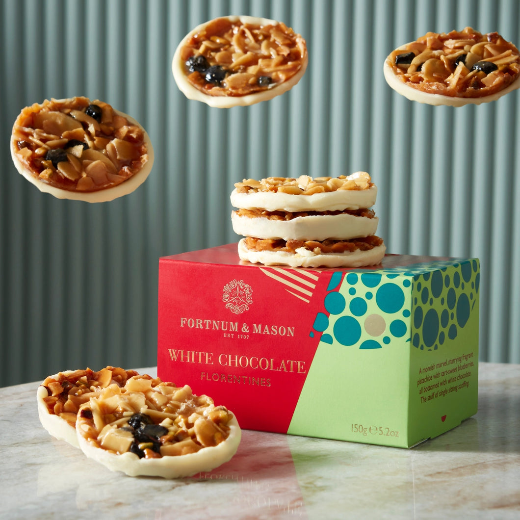 Fortnum & Mason White Chocolate Florentines, 150g