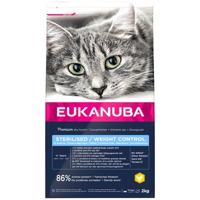 Eukanuba Sterilised/Weight Control Adult Dry Cat Food (1.5kg)