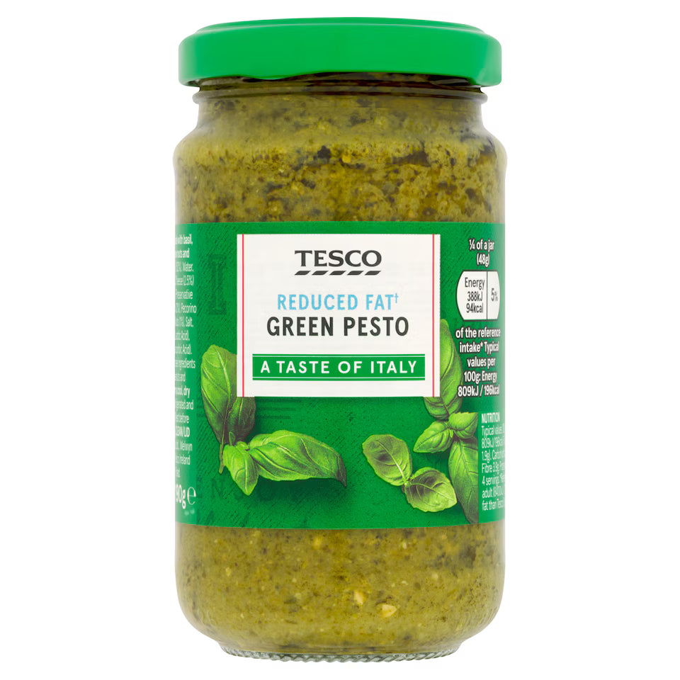 Tesco Reduced Fat Green Pesto, 190g