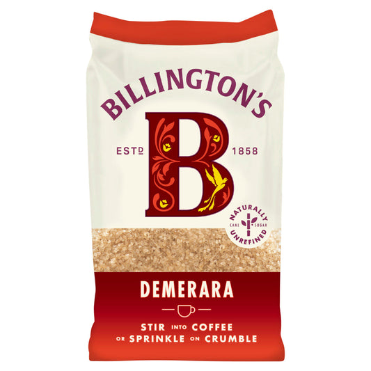Billington's Natural Demerara Unrefined Cane Sugar (500g)