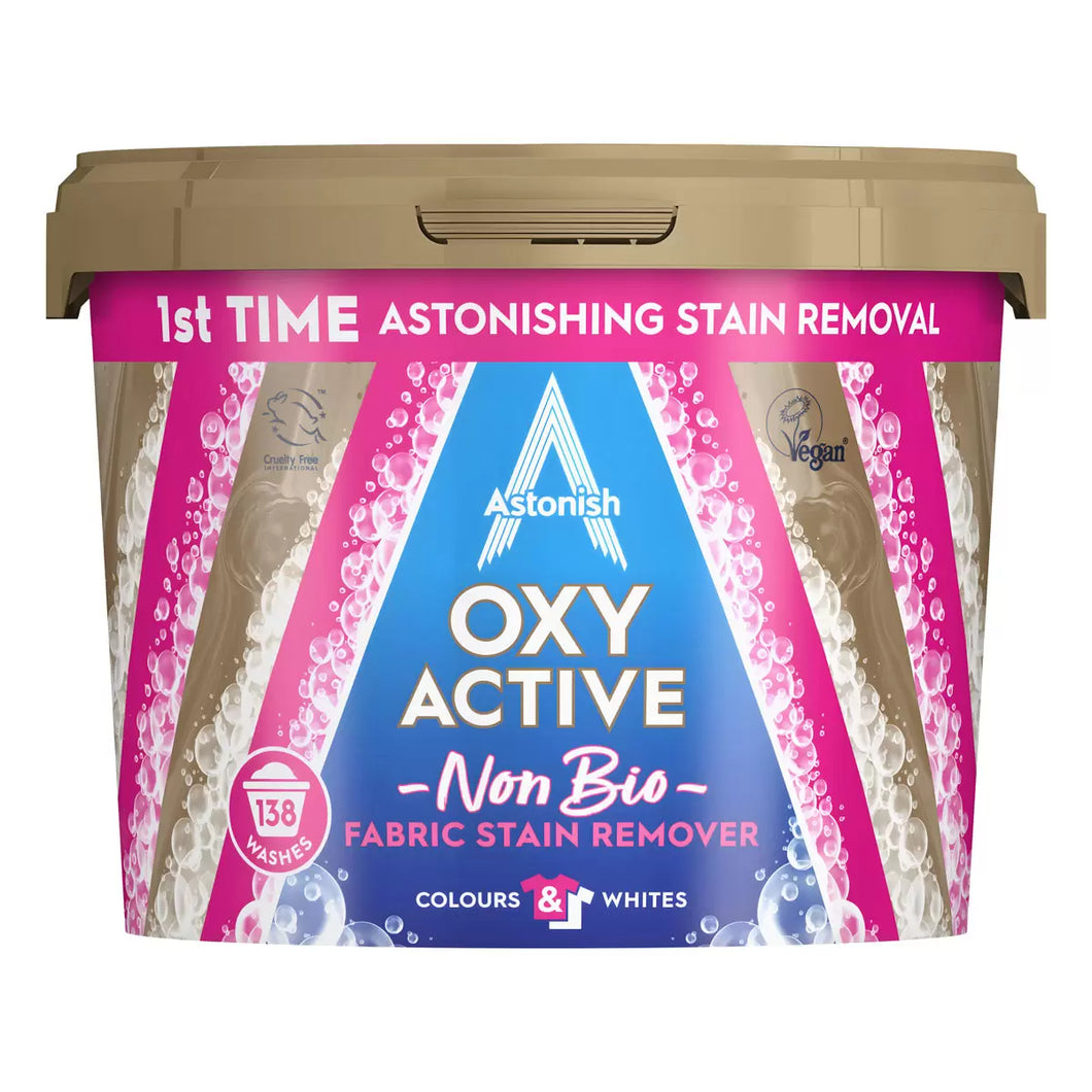 Astonish Oxy Active Non Bio Fabric Stain Remover 3kg
