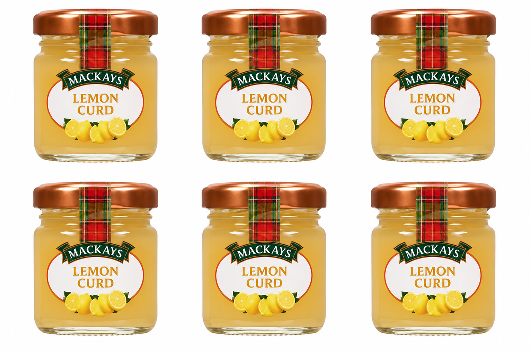 Mackays Mini Lemon Curd Mini Jar 42g, Pack of 6