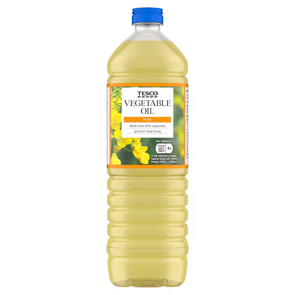 Tesco Pure Vegetable Oil, 1L