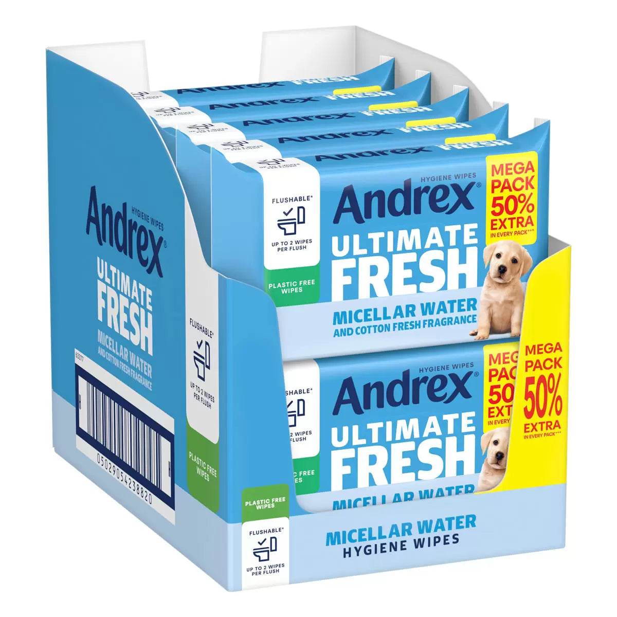 Andrex Classic Clean Washlets - MEGA Pack - 56 per pack