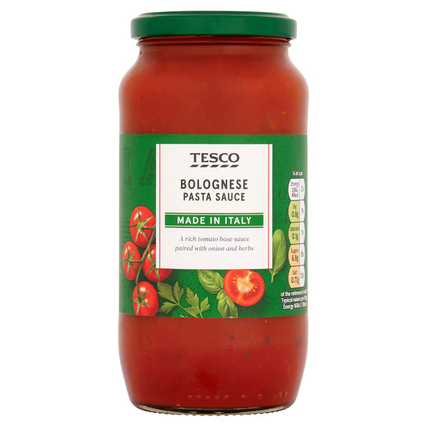 Tesco Bolognese Pasta Sauce Jar, 500g