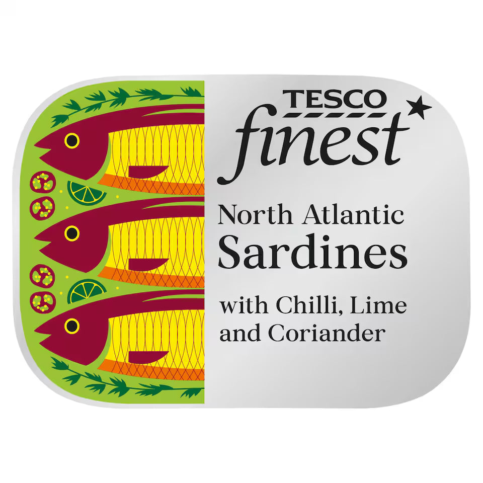 Tesco Finest Sardines With Chilli, Lime & Coriander, 105g