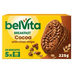 Belvita Cocoa Choc Chips Breakfast Biscuits 225g