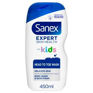 Sanex Expert Skin Health Kids Head To Toe Body Wash, 450ml