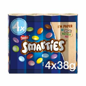 Smarties Milk Chocolate Multipack, 4x38g