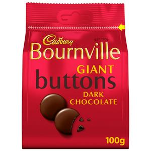 Cadbury Bournville Giant Buttons Chocolate Bag 100g