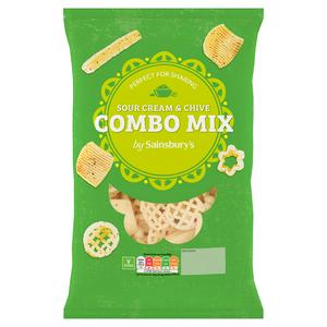 Sainsbury's Sour Cream & Chive Combo Snacks, 150g