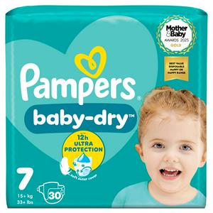 Pampers Baby Dry Nappy Pants - Size 7, 30 Pack