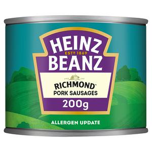 Heinz Baked Beanz with Pork Sausages in Tomato Sauce (200g)