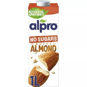 Alpro Long Life Unsweetened Almond Milk Alternative 1L