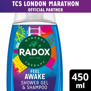 Radox Feel Awake Mood Boosting 2-in-1 Shower Gel & Shampoo - 450ml