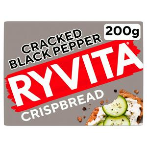RYVITA Cracked Black Pepper Crispbread, 200g
