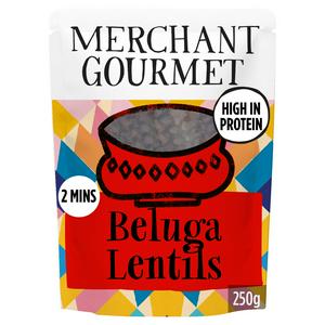 Merchant Gourmet Microwave Ready to eat Beluga Lentils, 250g