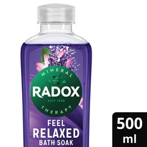 Radox Feel Relaxed Lavender Bath Soak, 500ml