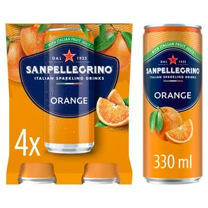 San Pellegrino Orange, 4 x 330ml
