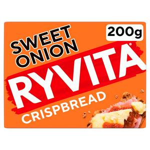 Ryvita Crispbread Sweet Onion Crackers, 200g