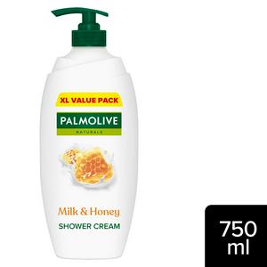 Palmolive Naturals Milk & Honey Shower Gel Body Wash Pump, 750ml