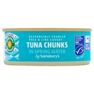 Sainsbury's Tuna Chunks in Spring Water 145g