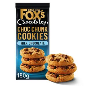 Fox's Chocolatey Choc Chunk Cookies - Milk Chocolate 180g