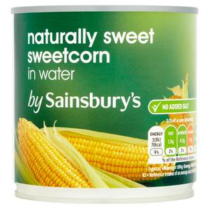 Sainsbury's Naturally Sweet Sweetcorn in Water 325g