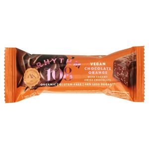 Rhythm 108 Swiss Vegan Orange Bar with Creamy Chocolate, 33g