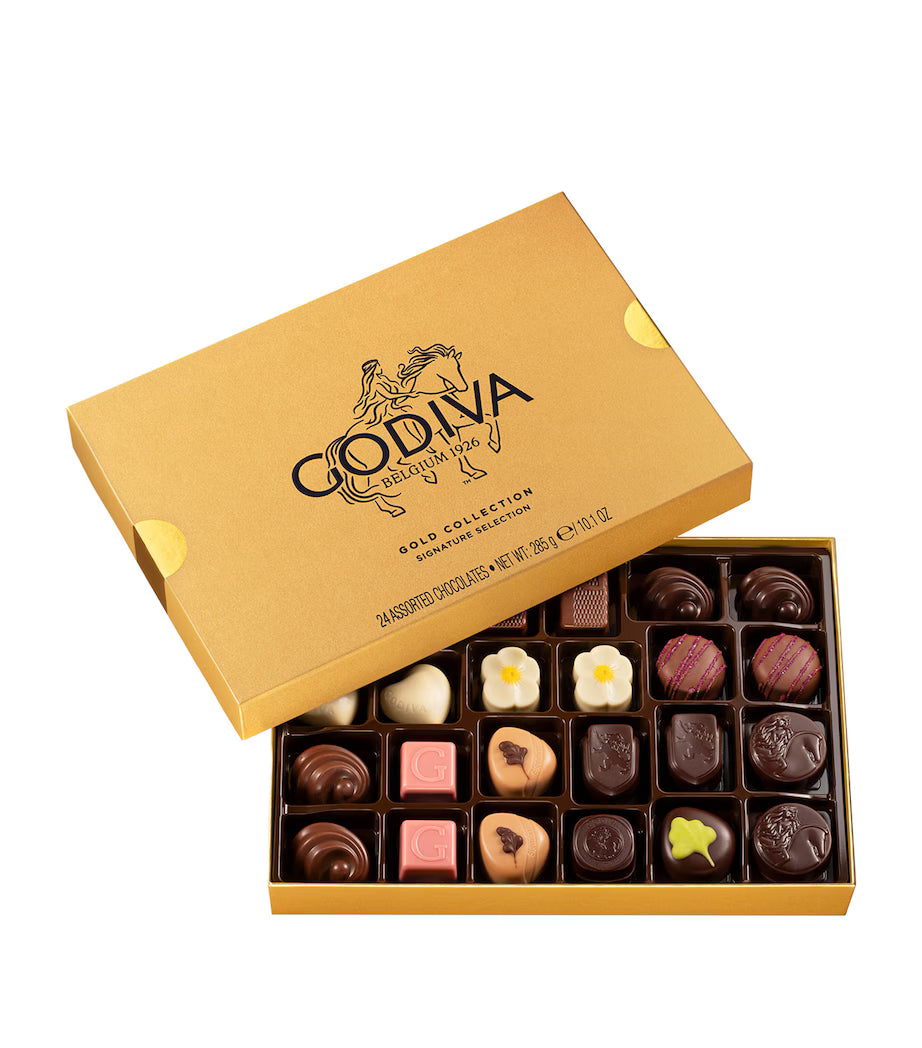 Godiva Gold Collection 24-Piece Selection Gift Box 285g