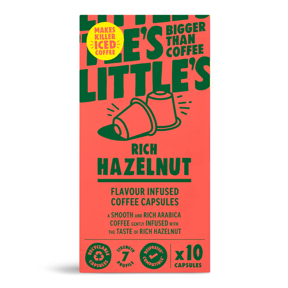 Little's Rich Hazelnut Flavour Nespresso Compatible Coffee Capsules (10X5.2G)