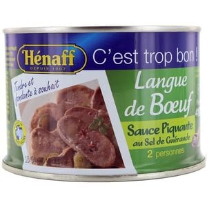 Henaff Beef Tongue With Sauce Picante 410g
