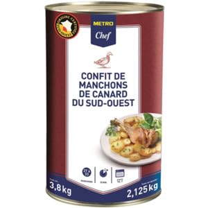 METRO Chef Duck Manchons Confits 3.8 kg