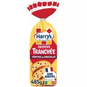 Harry's Brioche Tranchée with Chocolate Chips, No Additives, 485g
