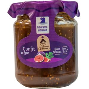 Les Saveurs De Mamie Confit de Figues, Artisanal Fig Preserve, 220g