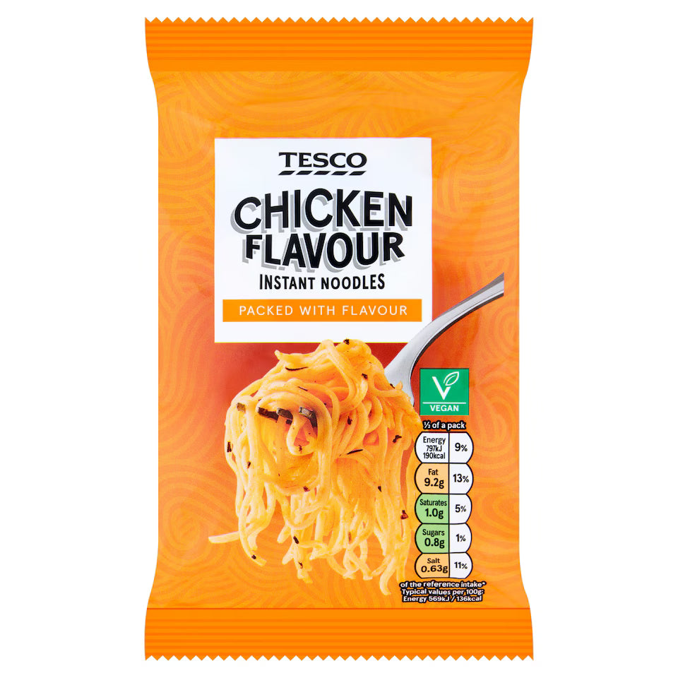 Tesco Chicken Flavour Instant Noodles, 85g