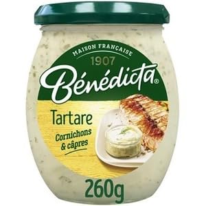 Bénédicta Sauce Tartare with Capers and Gherkins, 260g