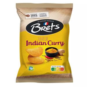 Brets Indian Curry Flavour Ridged Potato Chips 125g
