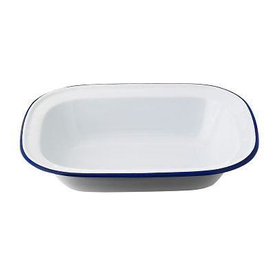 lakeland 18cm Enamel Oblong Pie Dish