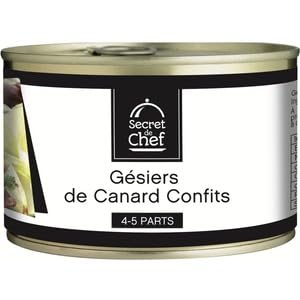 Secret De Chef Gesiers De Canard Confits (4/5 Parts) 385g