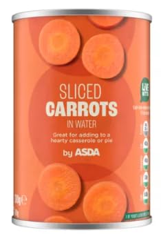 ASDA Sliced Carrots in Water 300g