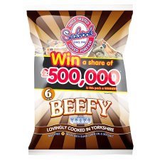 Seabrook Beefy Crisps 6 X 25G